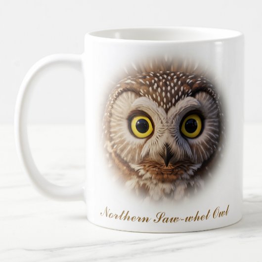 Tweezijdig Northern Saw-Whet Owl Coffee Mok ontwer