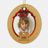 Tweezijdig Ornament Vakantie Gingerbread Kinder (Links)