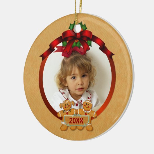 Tweezijdig Ornament Vakantie Gingerbread Kinder (Links)