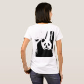 Tweezijdig Panda-Beer Modern Elegant Women's T-shirt (Achterkant volledig)