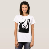 Tweezijdig Panda-Beer Modern Elegant Women's T-shirt (Voorkant volledig)