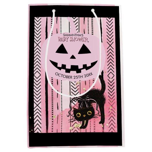 Tweezijdig "Peek a Boo" Baby shower Medium Cadeauzakje (Voorkant)