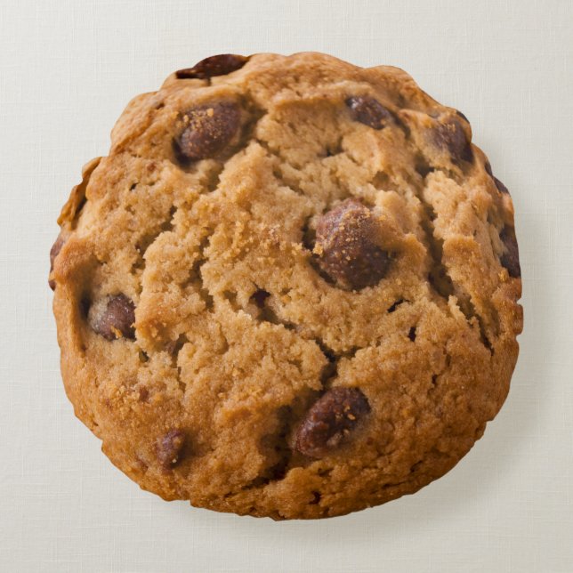 Tweezijdig Pillow-Chococlate Chip Cookie en Pizza Rond Kussen (Voorkant)