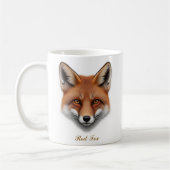 Tweezijdig Red Fox Coffee Mok ontwerp (Links)