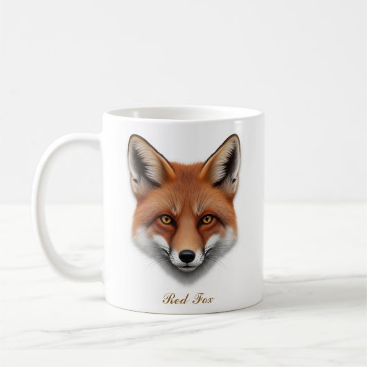 Tweezijdig Red Fox Coffee Mok ontwerp (Links)