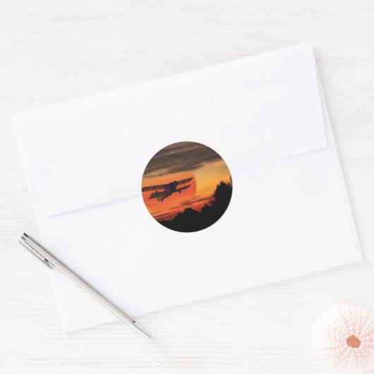 tweezijdig ronde sticker (Envelop)