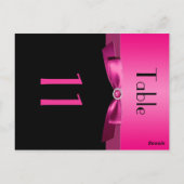 Tweezijdig roze en zwart tafelnummer (Achterkant)