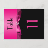 Tweezijdig roze en zwart tafelnummer (Voorkant)