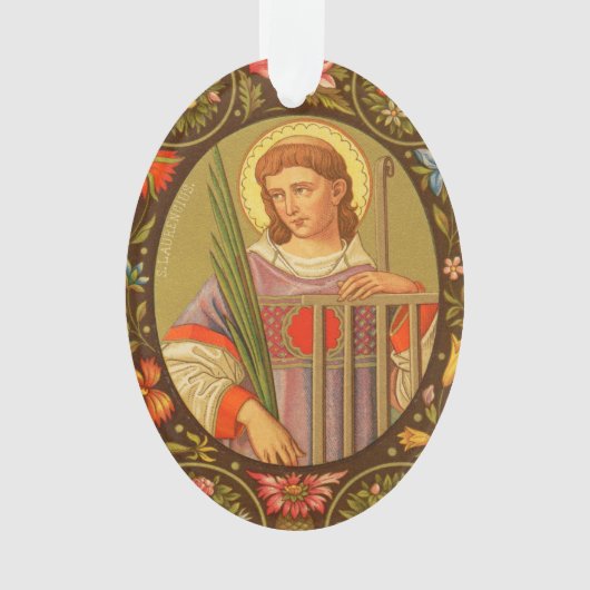 Tweezijdig smet-sint-wetrence van Rome (PM 04) Acr Ornament (voorkant)