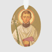 Tweezijdig St. Aloysius (PM 01) Acryl Ornament (achterkant)