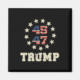 (tweezijdig) Trump 2024 QR 4547 Funny Trump Dancin Magneet