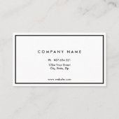 Tweezijdig Visitekaartje (Achterkant)