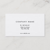 Tweezijdig Visitekaartje (Achterkant)