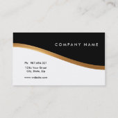 Tweezijdig Visitekaartje, zwart-wit, goud Visitekaartje (Achterkant)