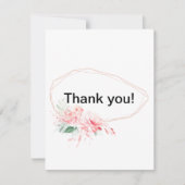 Tweezijdig Vrijgezellenfeest dank u kaart. (Voorkant)