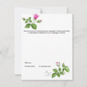 Tweezijdig Vrijgezellenfeest dank u kaart. (Achterkant)