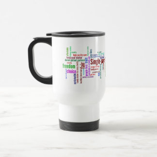 Tweezijdig Word Cloud Travel Mug Reisbeker