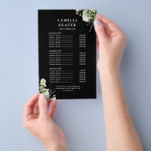 Tweezijdig Zwarte Service Menu Prijslijst Groen (Hand)