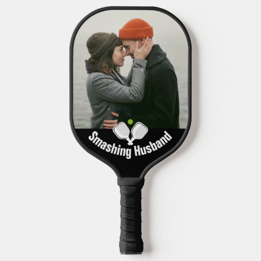 😍 tweezijdige aangepaste tekst en foto-pickleball pickleball paddle (Voorkant)