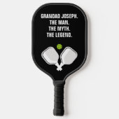 💗 tweezijdige aangepaste tekst en foto-pickleball pickleball paddle (Achterkant)