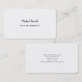 Tweezijdige afgeronde hoek professionele moderne v visitekaartje (Voorkant / Achterkant)