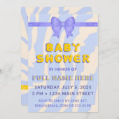 Tweezijdige baby shower uitnodiging sjabloon (Voorkant / Achterkant)