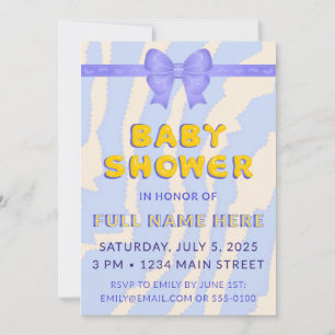 Tweezijdige baby shower uitnodiging sjabloon