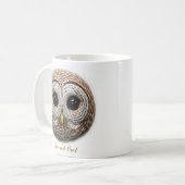 Tweezijdige Barred Owl Coffee Mok Design (Voorkant links)
