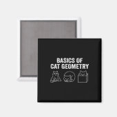 Tweezijdige basisprincipes van Cat Geometry Funny Magneet (Voorkant / Achterkant)