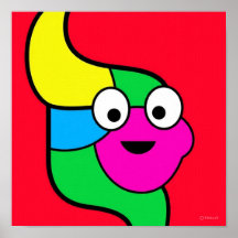 tweezijdige biomorfe vis