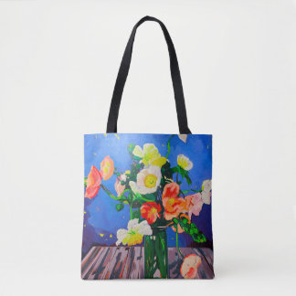Tweezijdige boodschappentas IJslandse Papavers Tote Bag