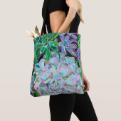 Tweezijdige boodschappentas met een succulente boe tote bag (Dichtbij)