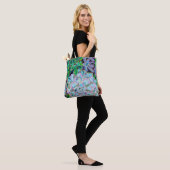 Tweezijdige boodschappentas met een succulente boe tote bag (Op model)