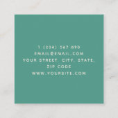 Tweezijdige boomwortels Landscaping Gardening Gree Vierkante Visitekaartje (Achterkant)