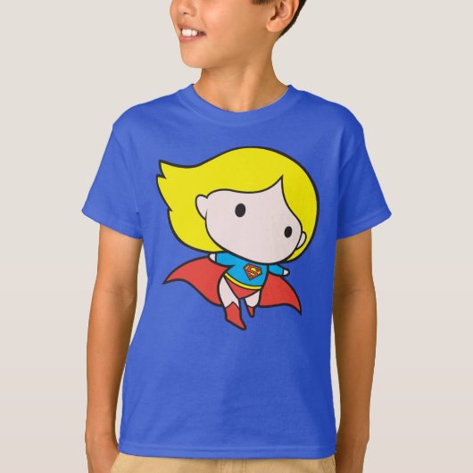 Tweezijdige Chibi Supergirl T-shirt (Voorkant)