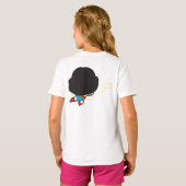 Tweezijdige Chibi Wonder Woman T-shirt (Achterkant volledig)