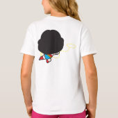 Tweezijdige Chibi Wonder Woman T-shirt (Achterkant)