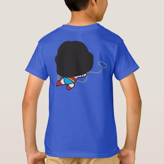 Tweezijdige Chibi Wonder Woman T-shirt (Achterkant)