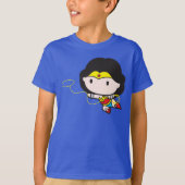 Tweezijdige Chibi Wonder Woman T-shirt (Voorkant)