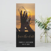 Tweezijdige Foto Save The Date Kaart (Staand voorkant)