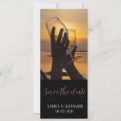 Tweezijdige Foto Save The Date Kaart (Voorkant)