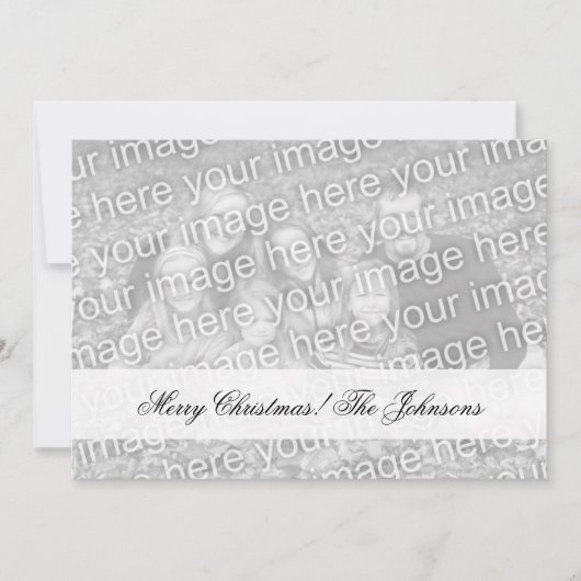 Tweezijdige fotoKerstkaarten met twee afbeeldingen Feestdagenkaart (Voorkant)