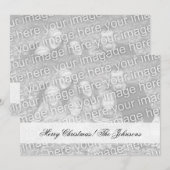 Tweezijdige fotoKerstkaarten met twee afbeeldingen Feestdagenkaart (Voorkant / Achterkant)