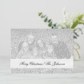 Tweezijdige fotoKerstkaarten met twee afbeeldingen Feestdagenkaart (Staand voorkant)