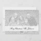 Tweezijdige fotoKerstkaarten met twee afbeeldingen Feestdagenkaart (Achterkant)