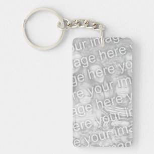 Tweezijdige fotosleutelhanger   Afbeelding aan Sleutelhanger