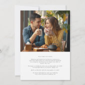 Tweezijdige gepersonaliseerde fototrouwkaart kaart (Achterkant)