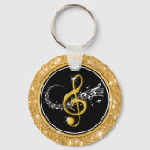 Tweezijdige gepersonaliseerde, muziek Sleutelhange Sleutelhanger (Achterkant)