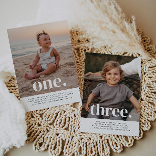 Tweezijdige gezamenlijke foto verjaardag - Jongens Kaart