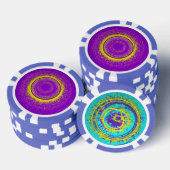 Tweezijdige grillige Poker Chips (Opstapeling)